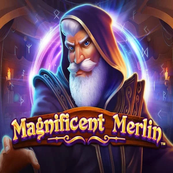 Magnificent Merlin slot logo by Greentube at Letsjackpot Casino