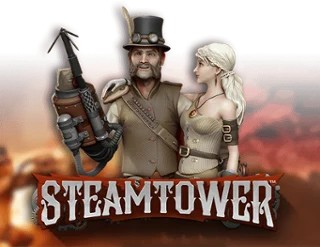 Steam Tower Slot by NetEnt, showcased at lets-jackpots.nl – game logo