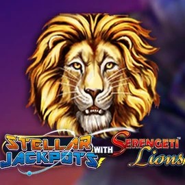 Stellar Jackpots with Serengeti Lions by Lightning Box Game, showcased at lets-jackpots.nl – game logo